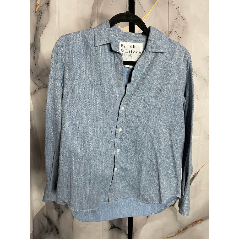 Frank and Eileen Denim Eileen Blue Shirt Sz. XS